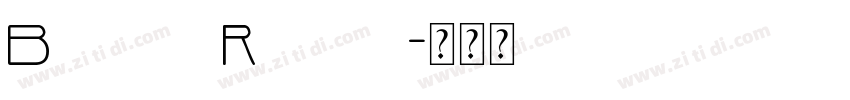 Babylon Regular字体转换